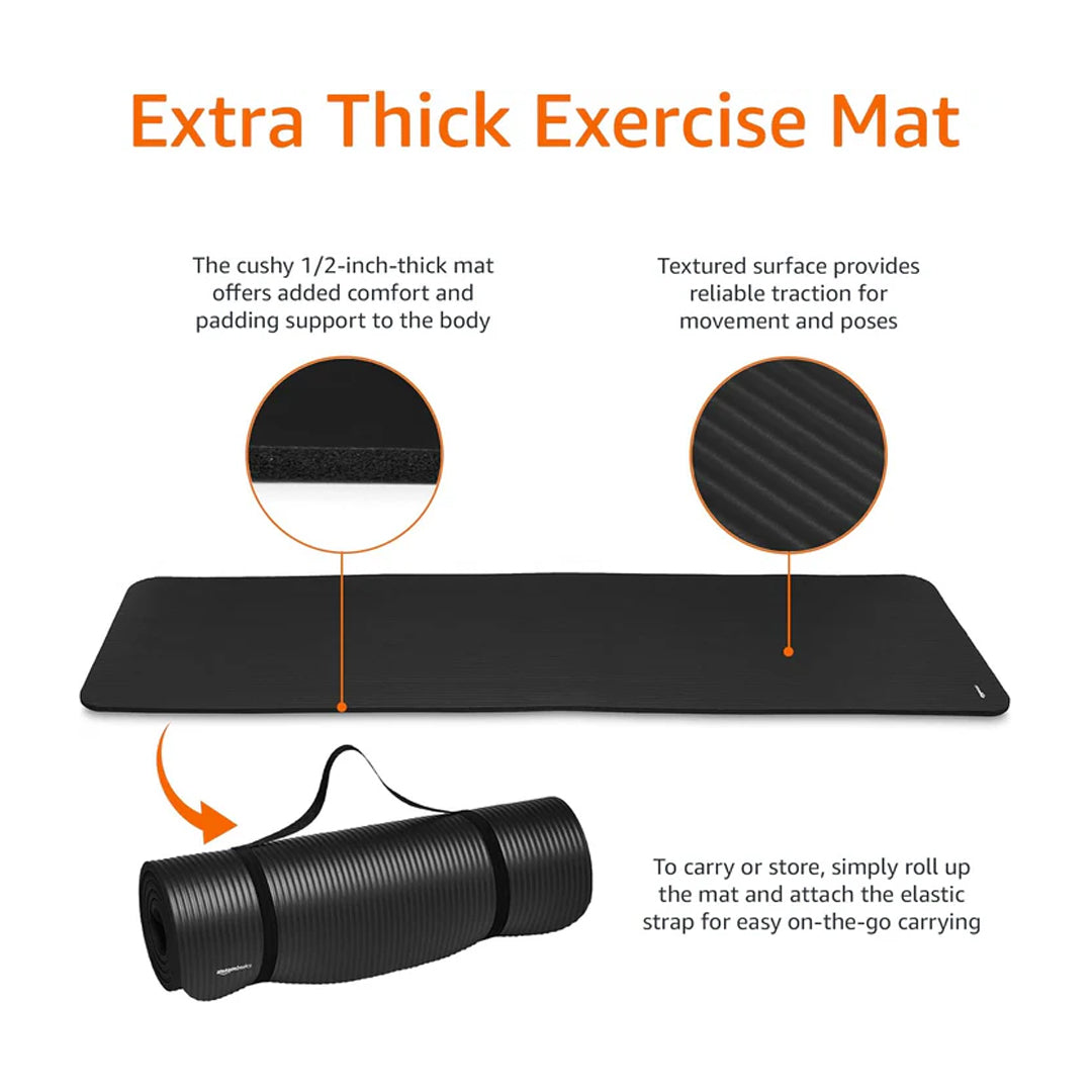Exercise Yoga Mat with Strap